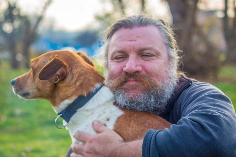 This Pit Bull Playfully Distracts A Handyman And Receives An Adorable Response
