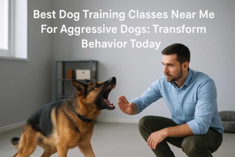 best dog training classes near me for aggressive dogs