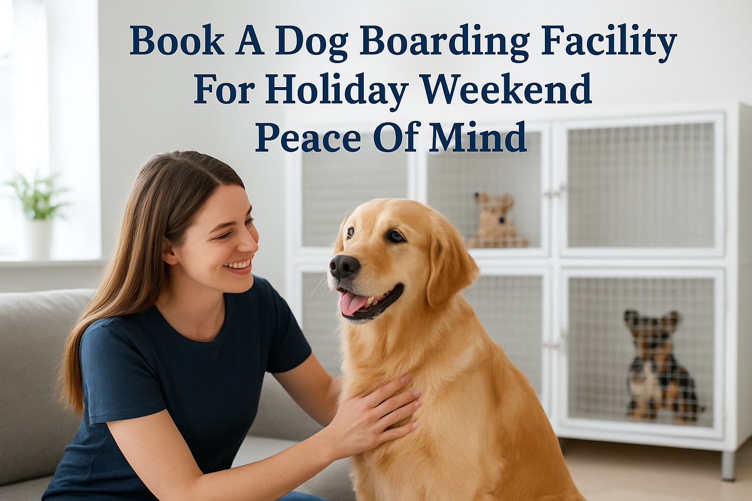 book a dog boarding facility for holiday weekend