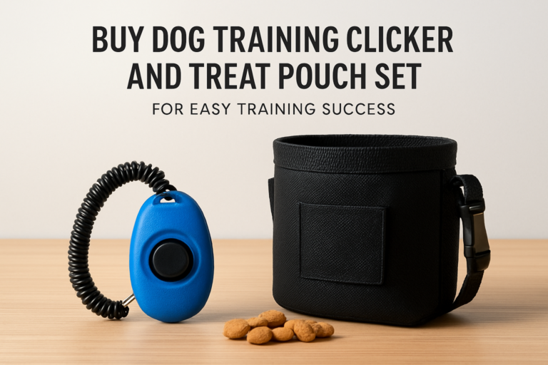 buy dog training clicker and treat pouch set