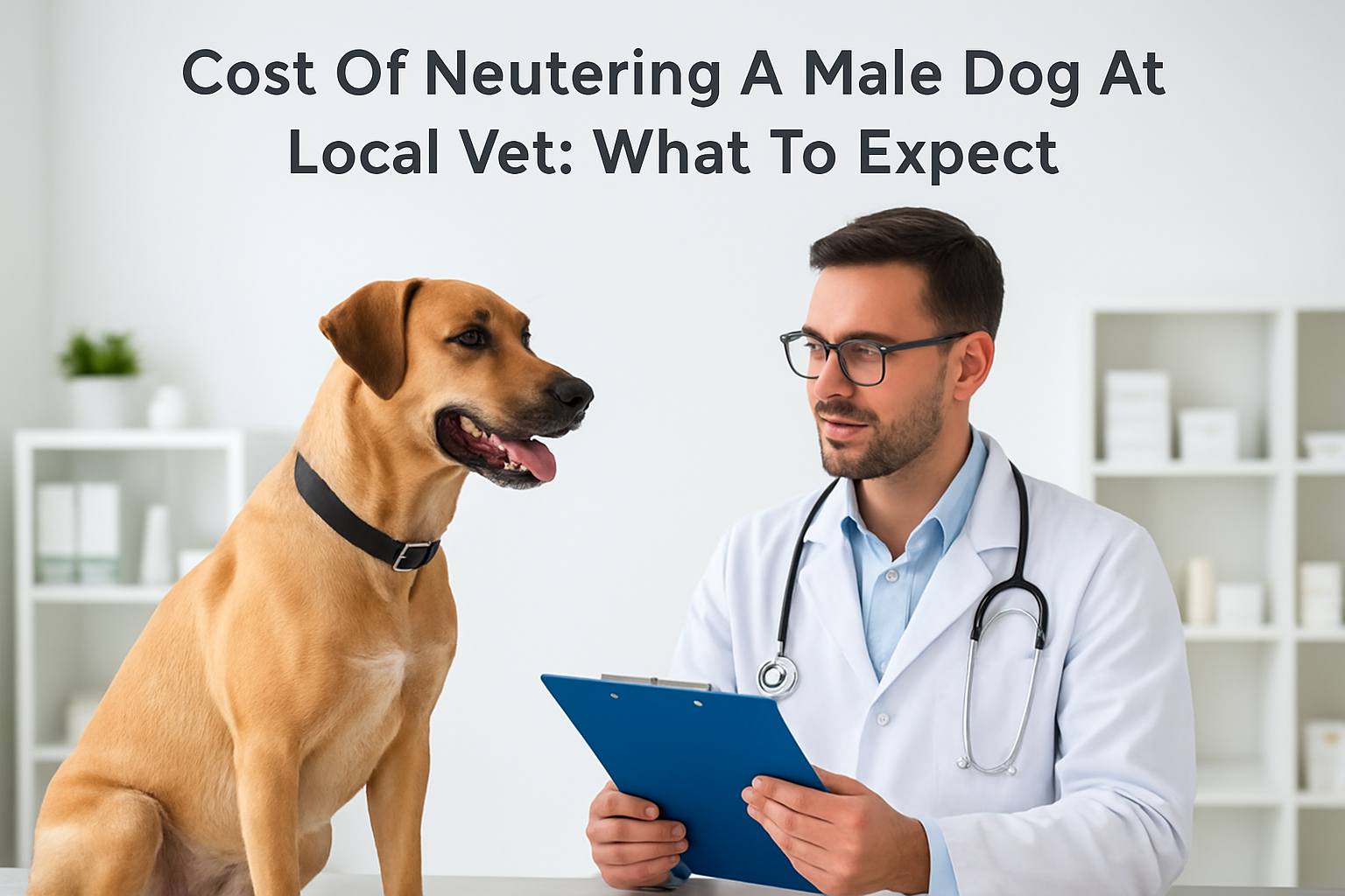 cost of neutering a male dog at local vet