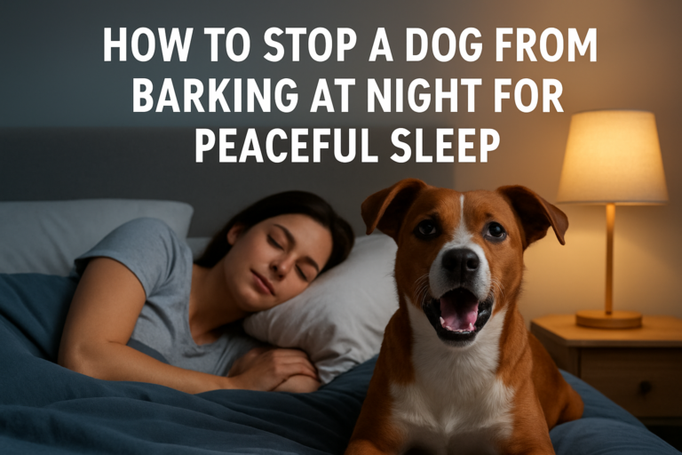 how to stop a dog from barking at night