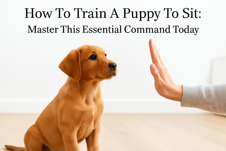 how to train a puppy to sit