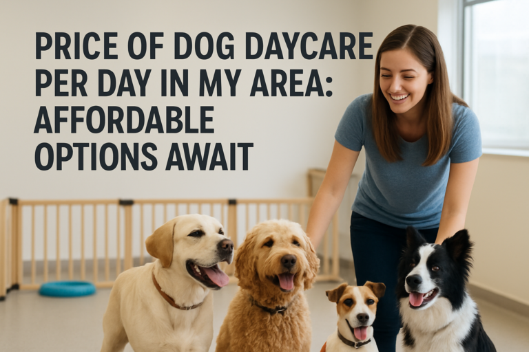 price of dog daycare per day in my area