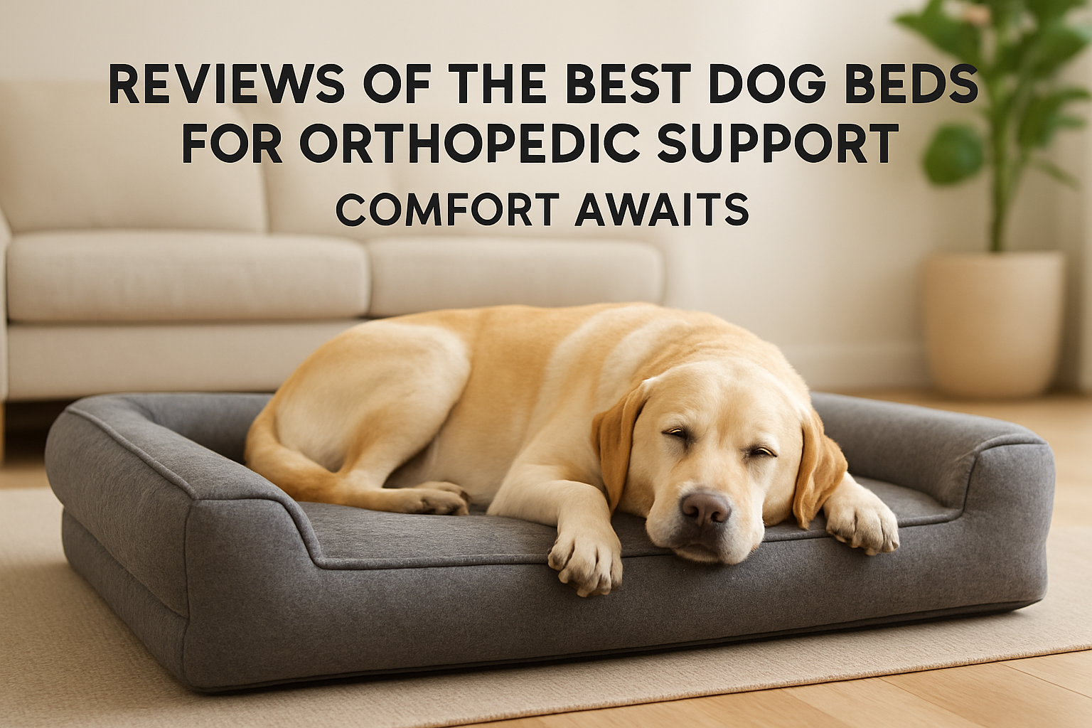 reviews of the best dog beds for orthopedic support