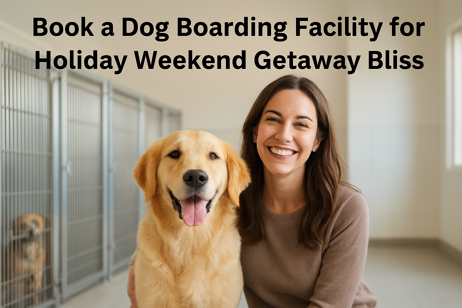 book a dog boarding facility for holiday weekend