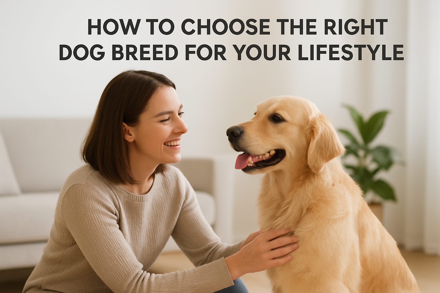 how to choose the right dog breed for your lifestyle