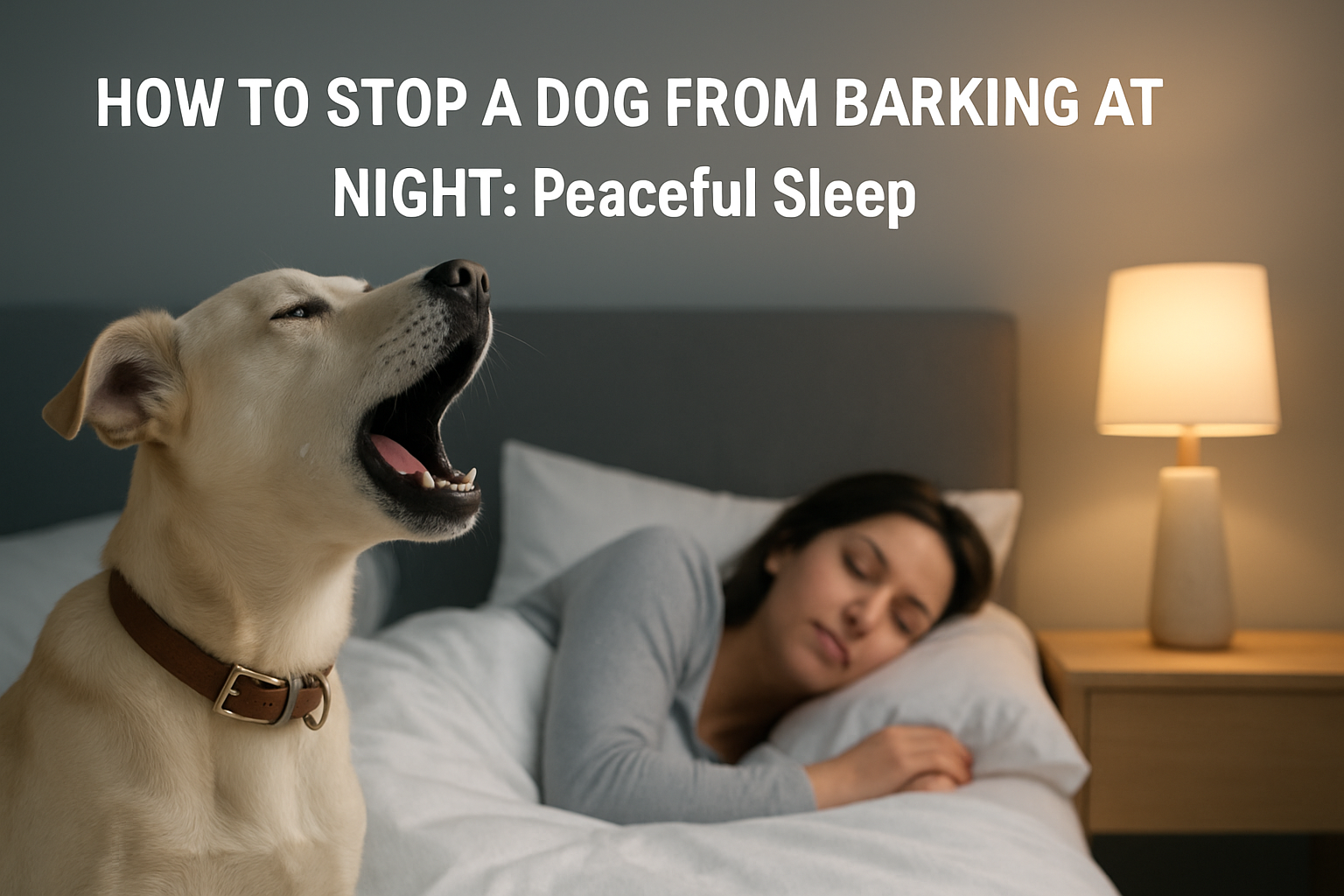 how to stop a dog from barking at night