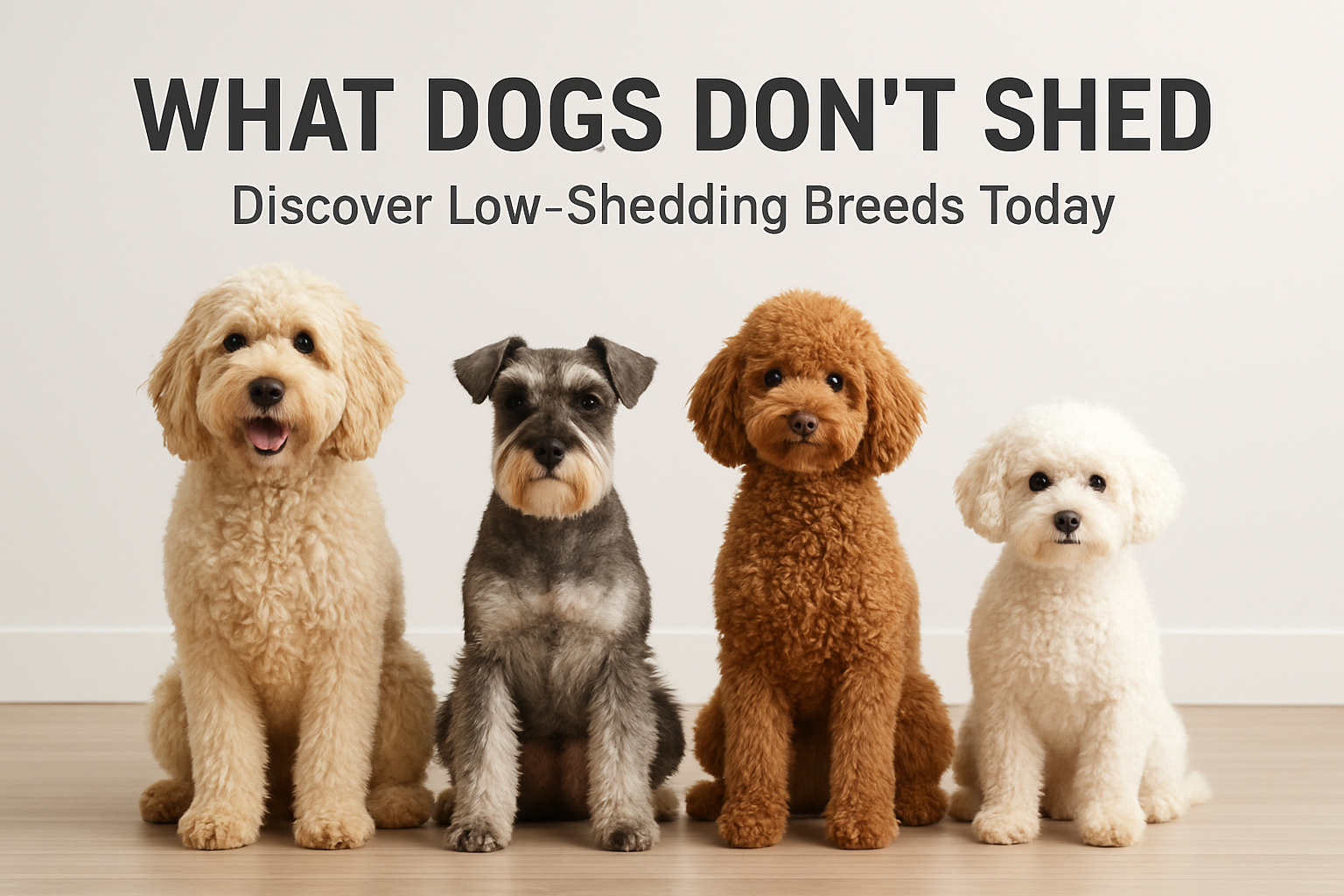 what dogs don't shed