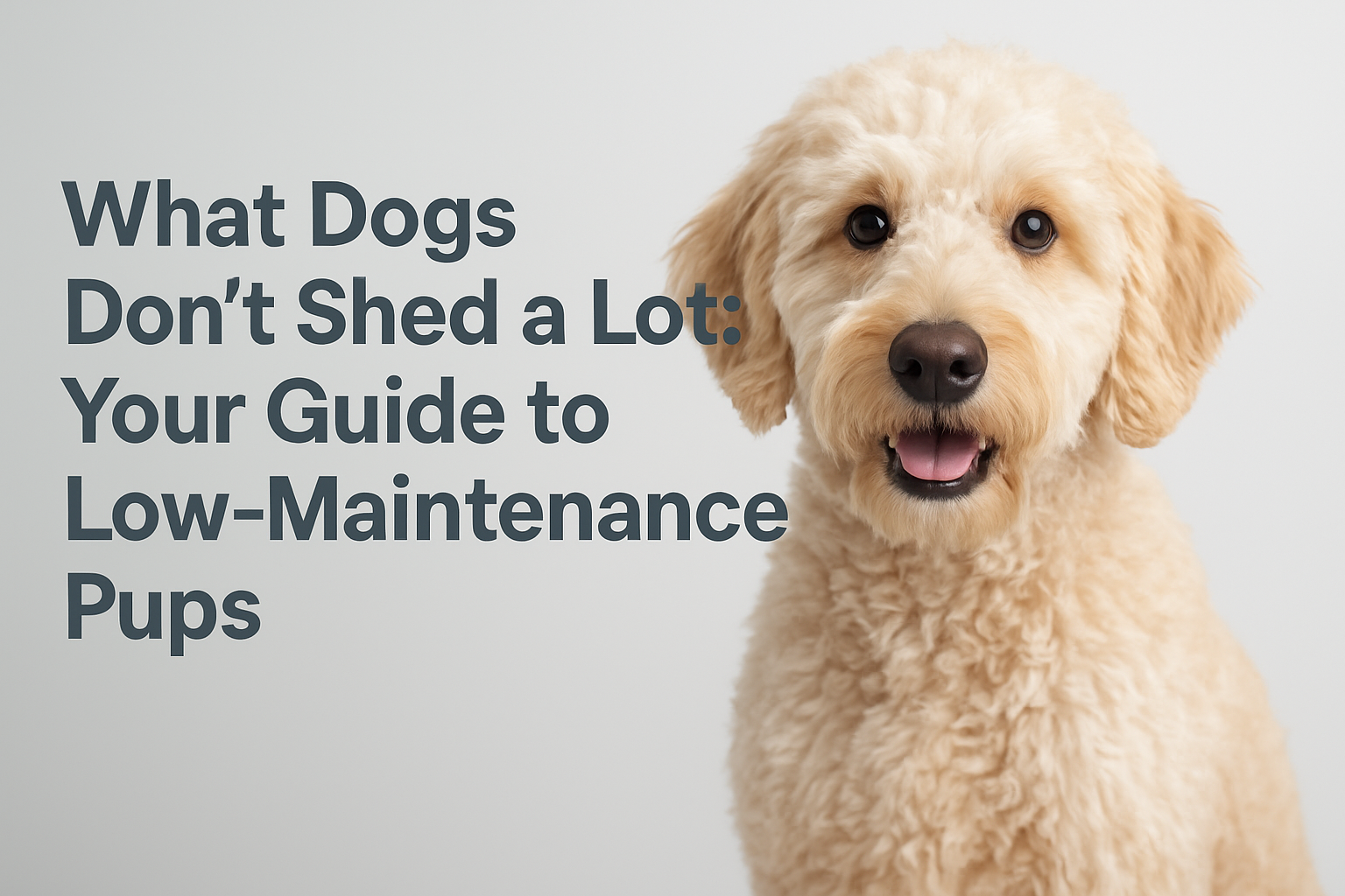 what dogs don't shed a lot