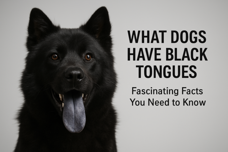 what dogs have black tongues