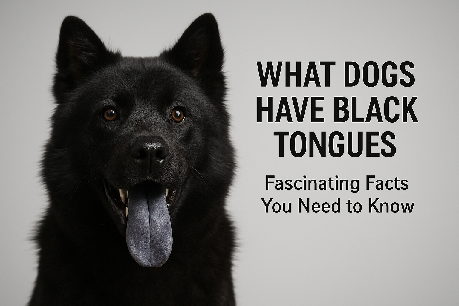 what dogs have black tongues