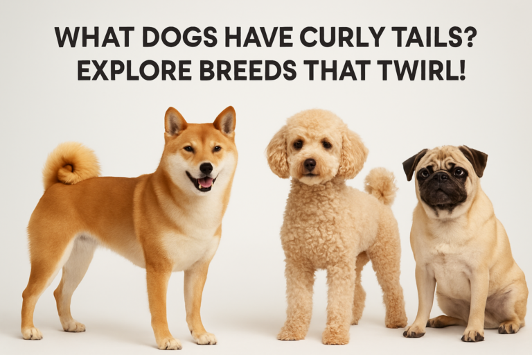 what dogs have curly tails
