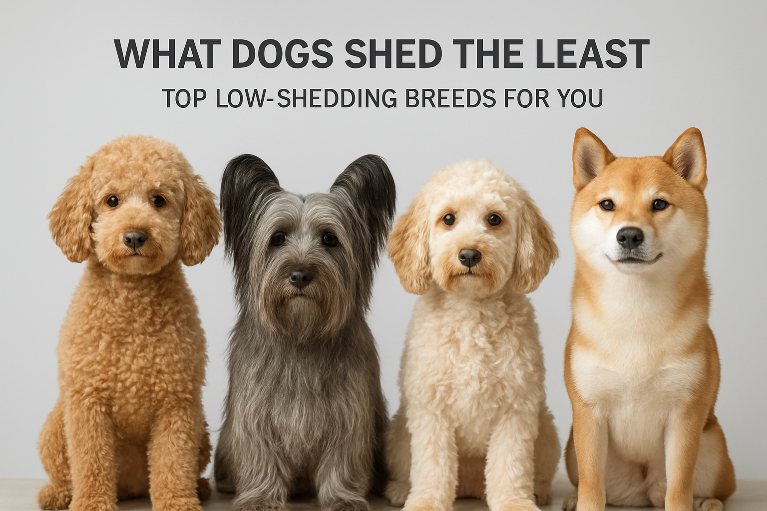 what dogs shed the least