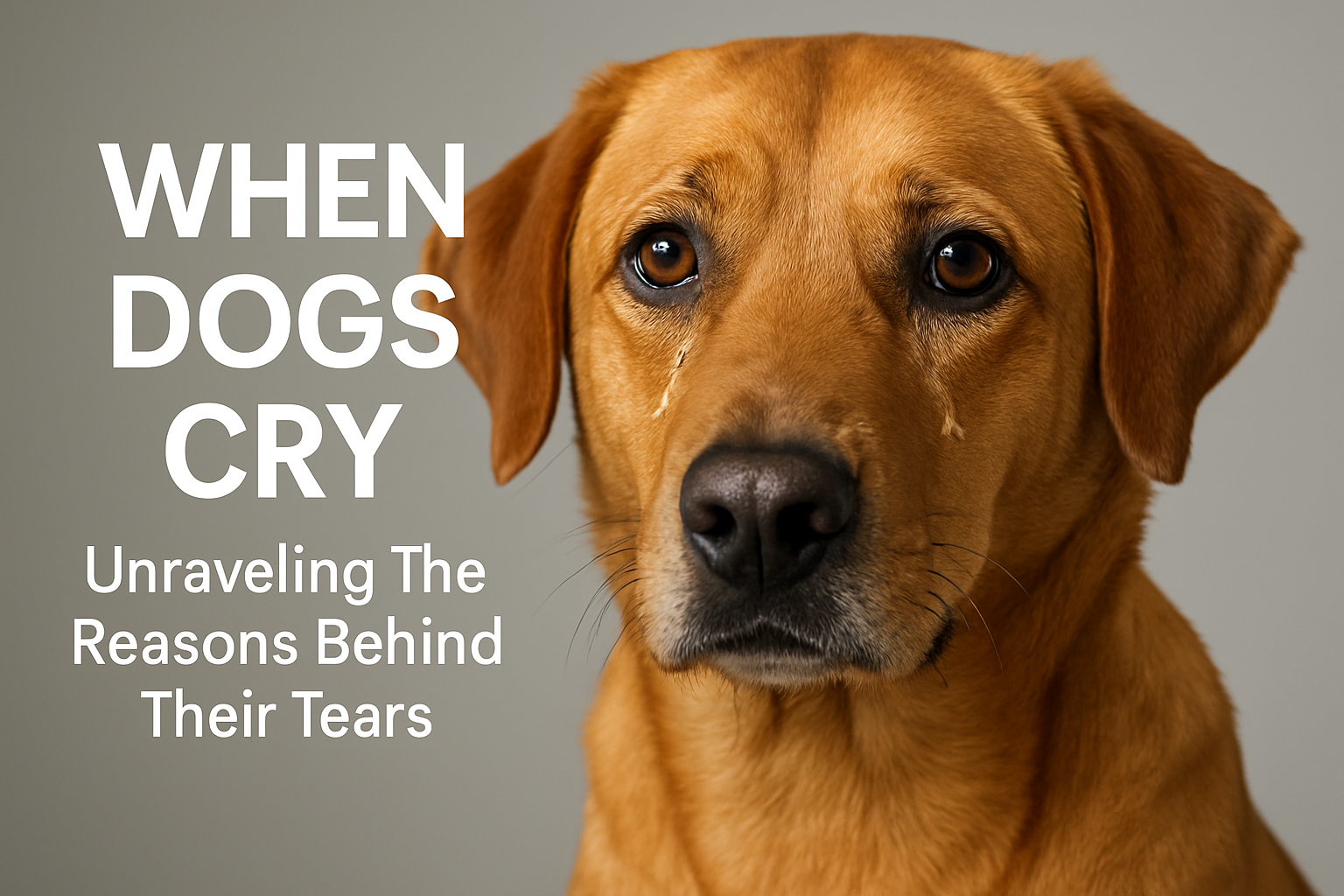 when dogs cry