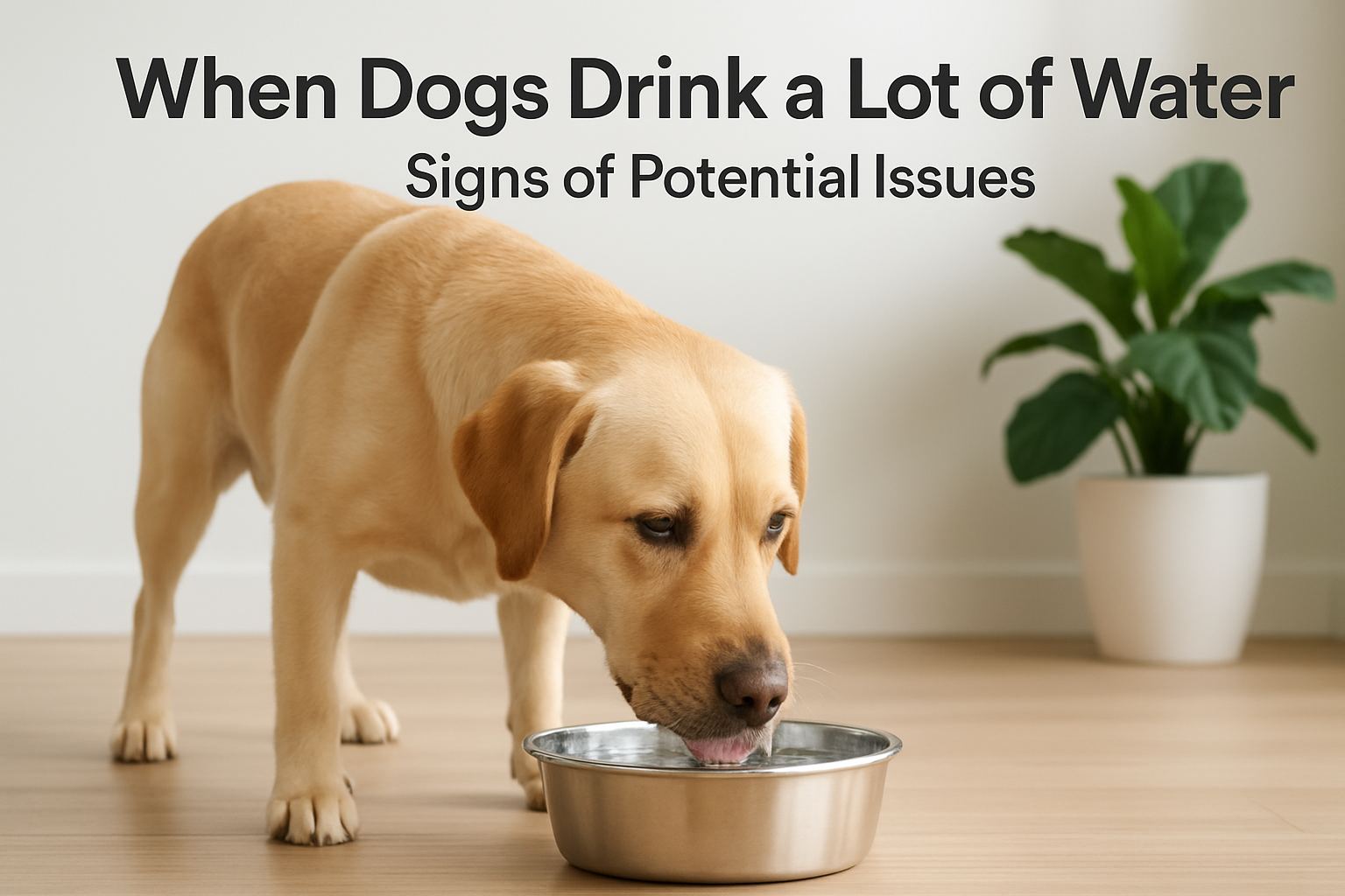 when dogs drink a lot of water