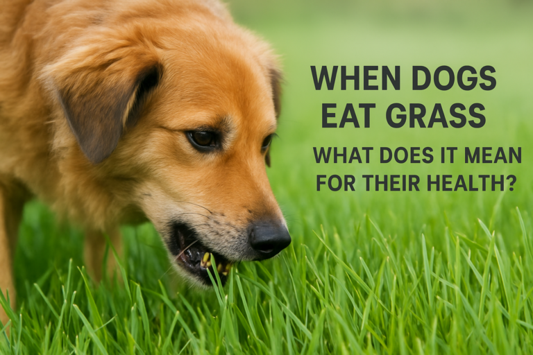 when dogs eat grass what does it mean
