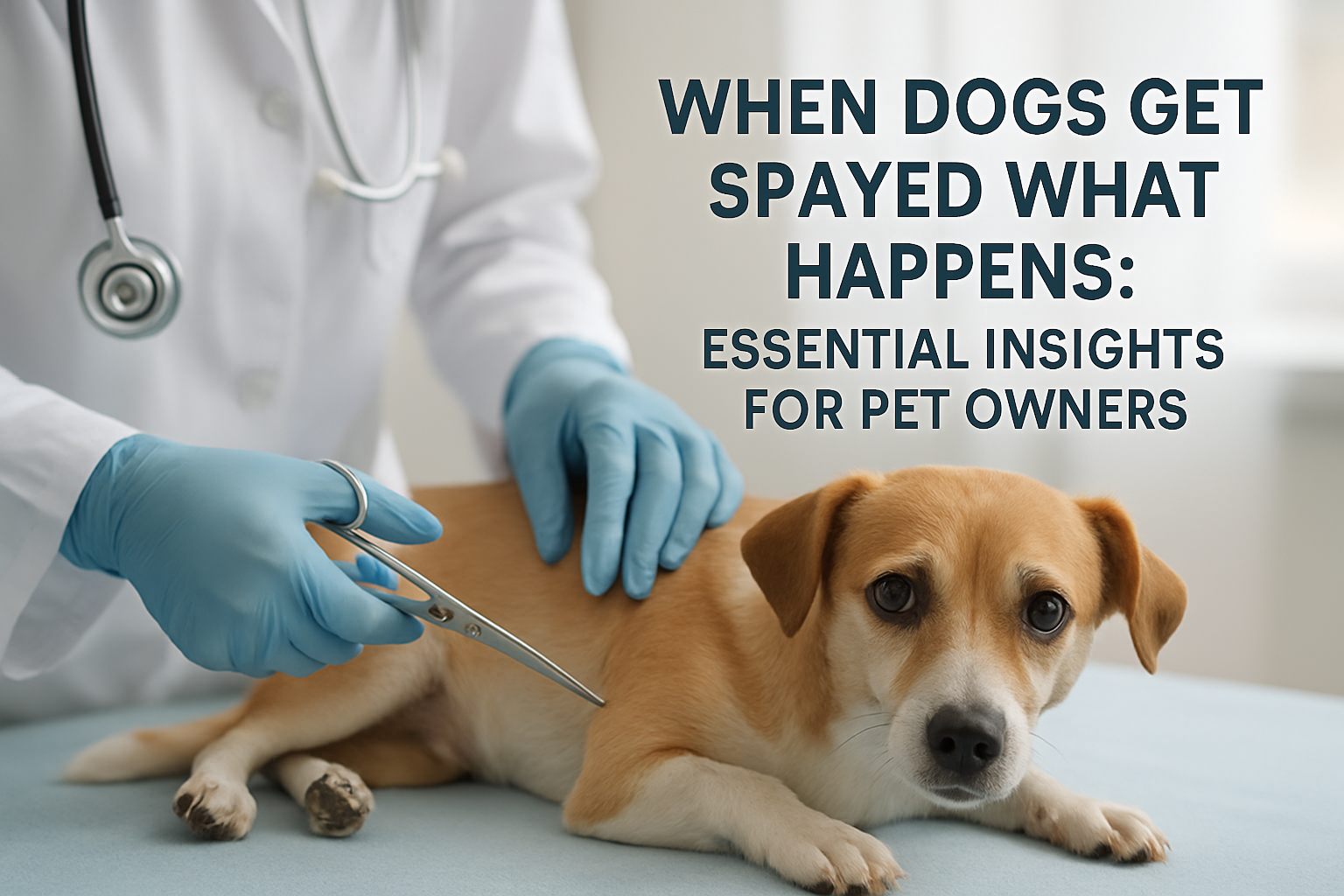 when dogs get spayed what happens