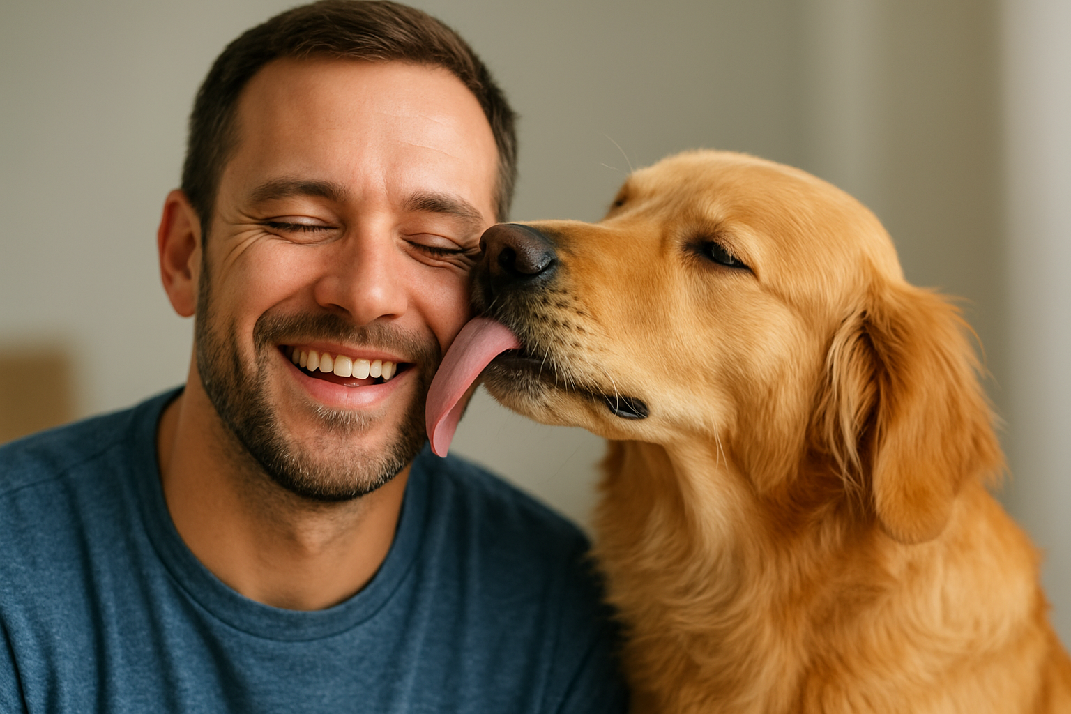 when dogs lick you