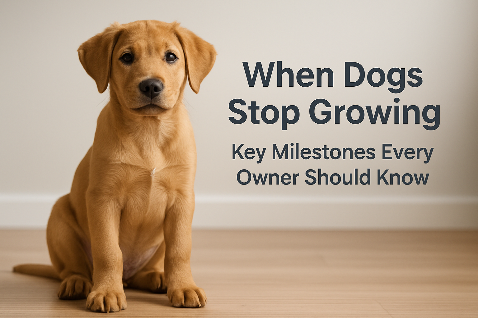when dogs stop growing