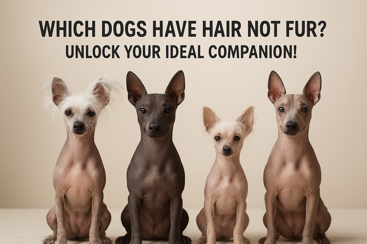 which dogs have hair not fur