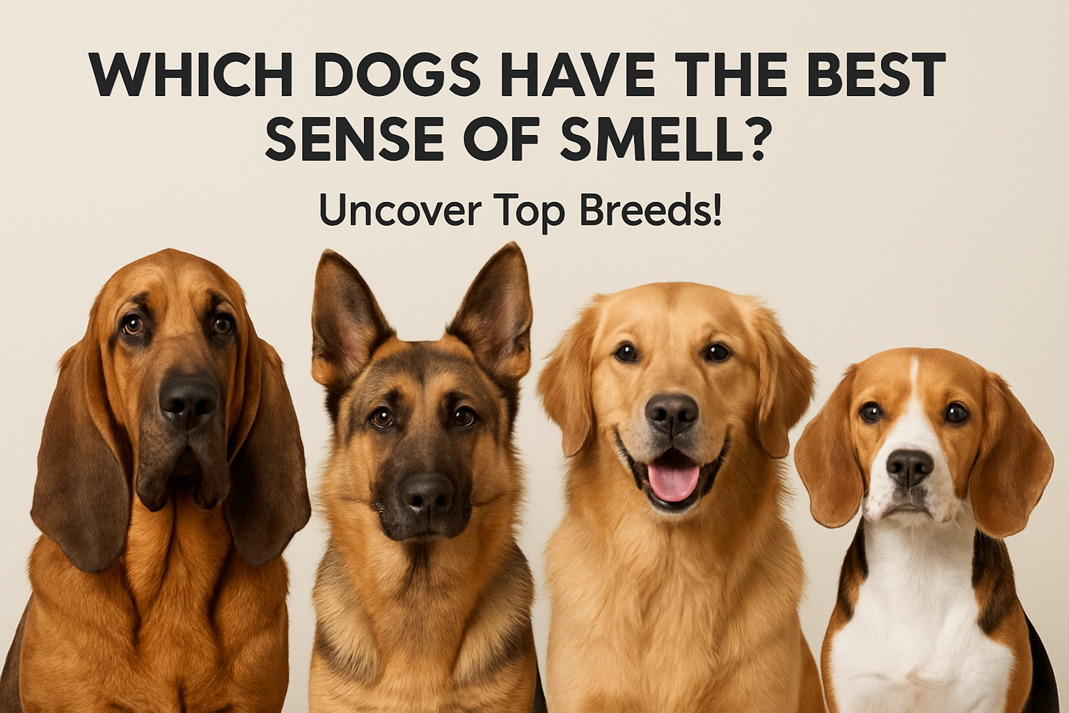 which dogs have the best sense of smell