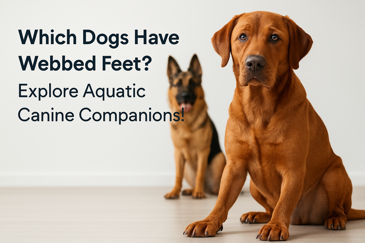which dogs have webbed feet