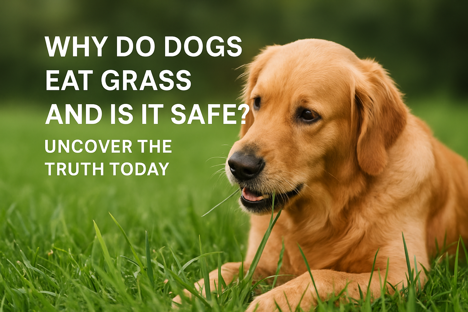 why do dogs eat grass and is it safe