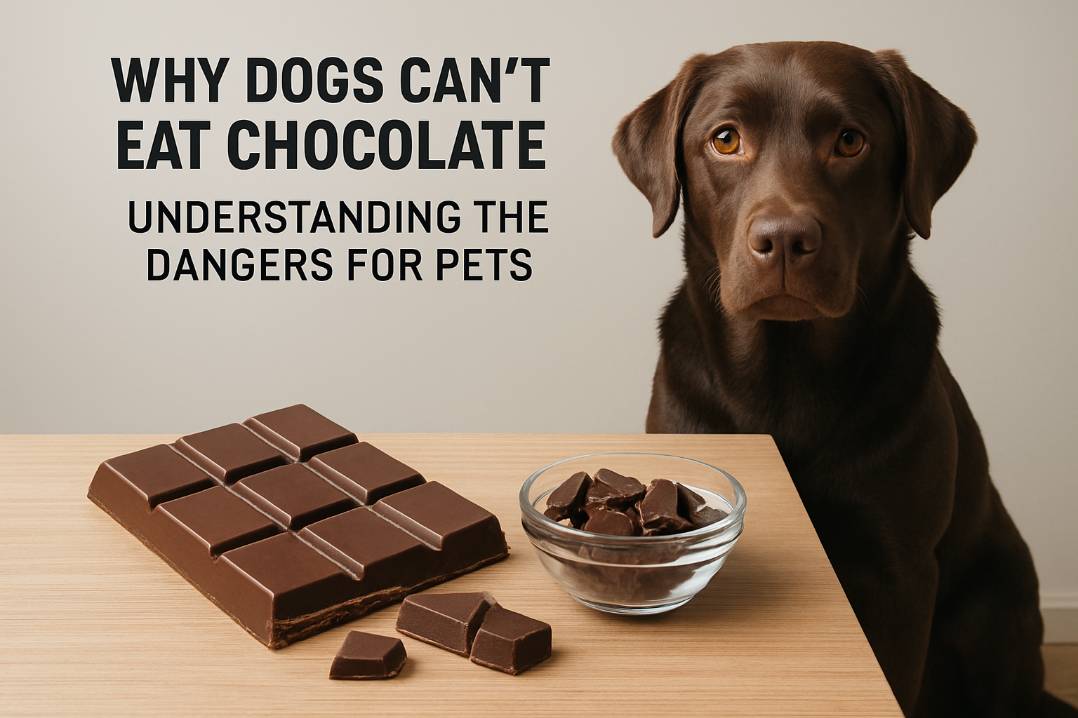 why dogs can't eat chocolate