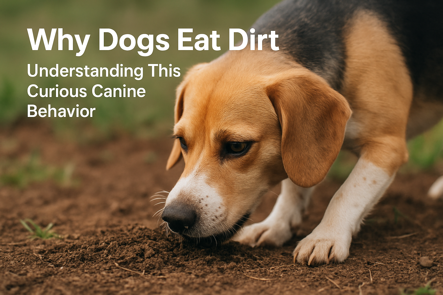 why dogs eat dirt