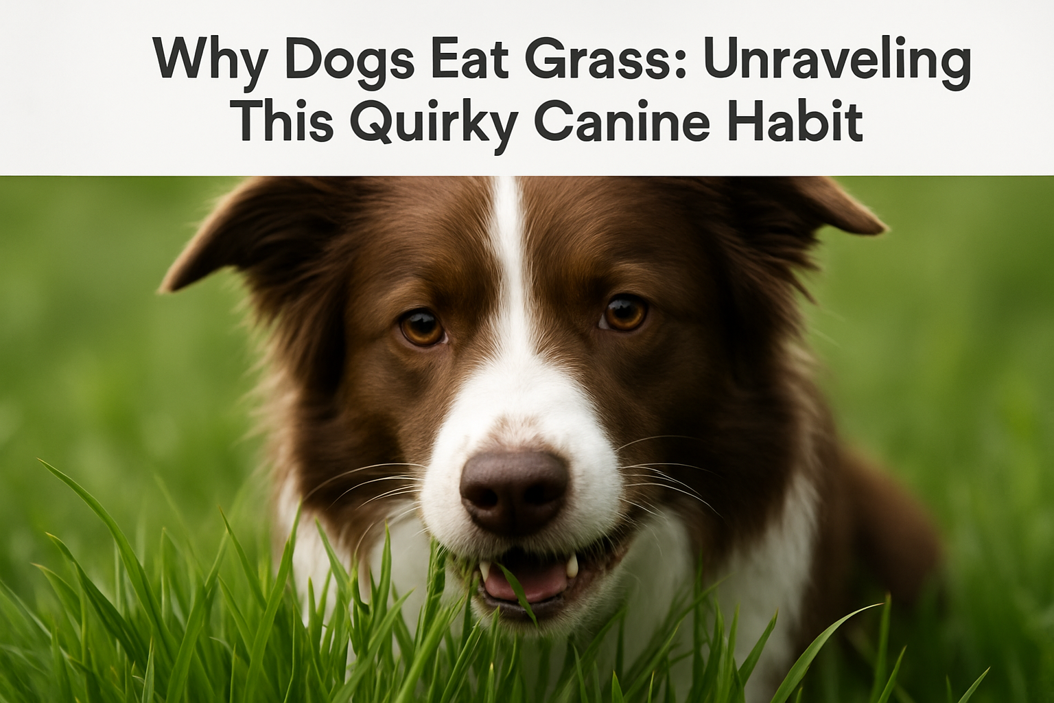 why dogs eat grass