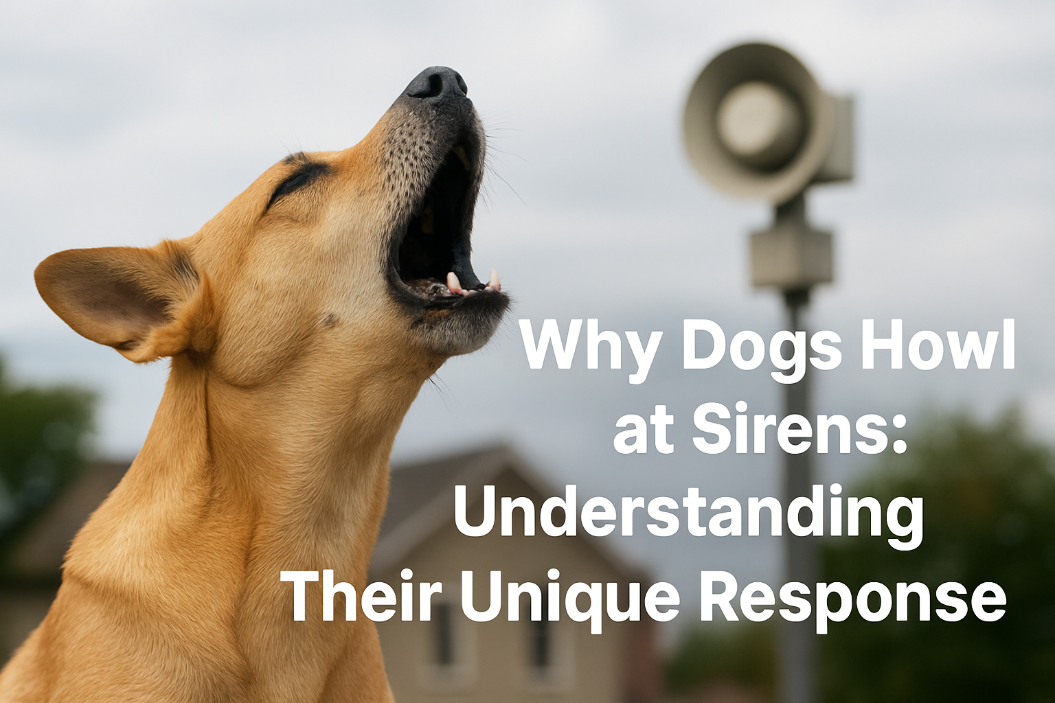 why dogs howl at sirens