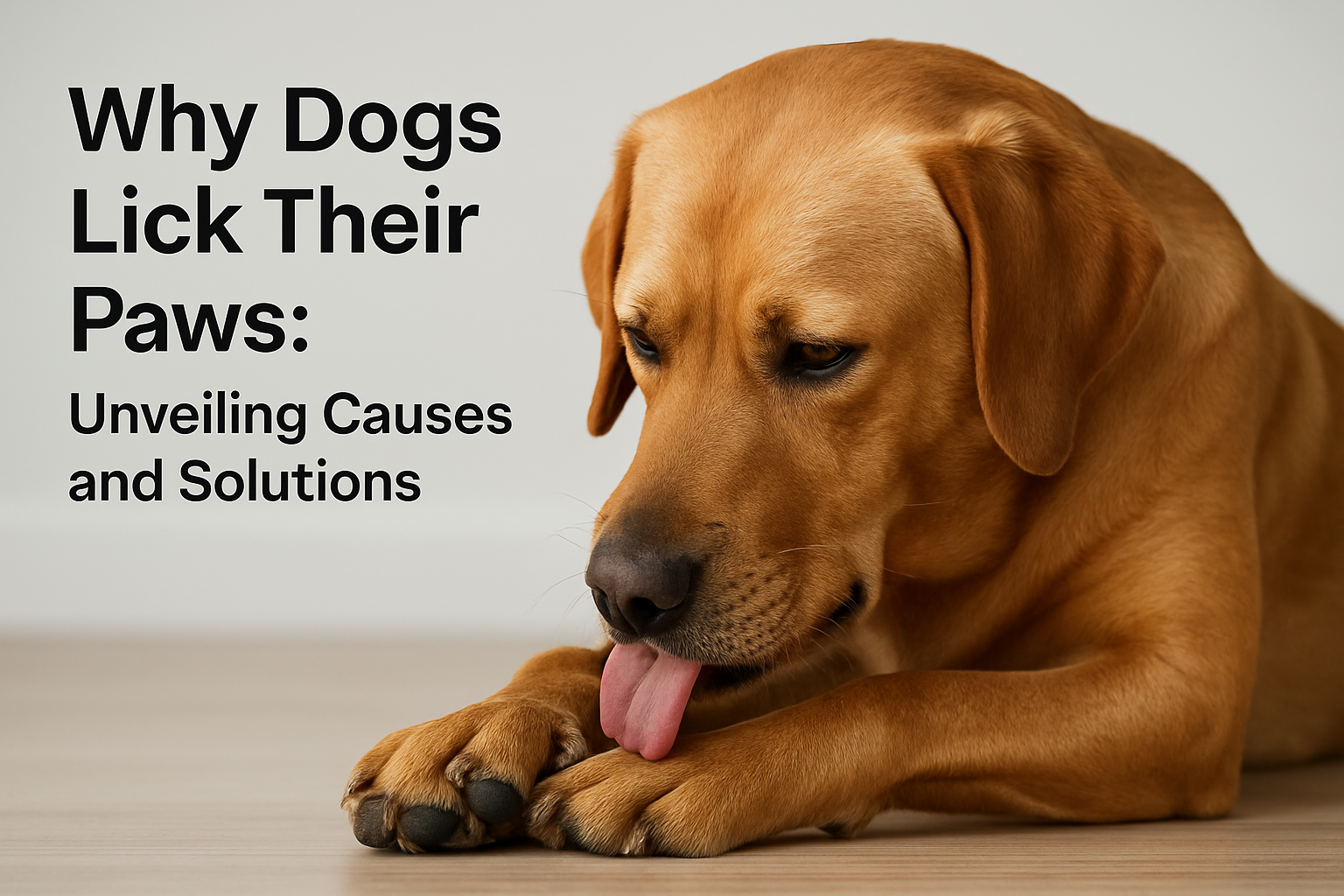 why dogs lick their paws