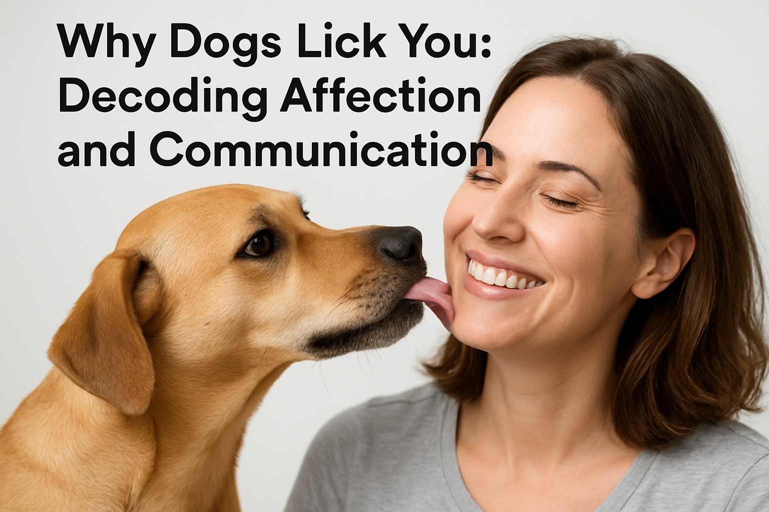 why dogs lick you