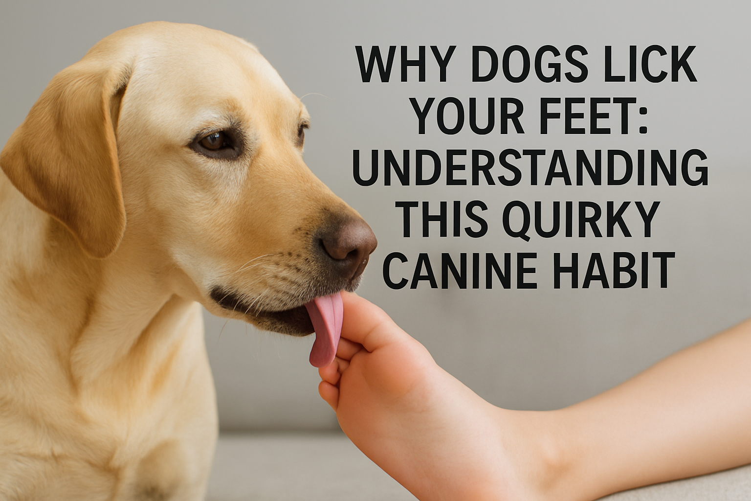 why dogs lick your feet