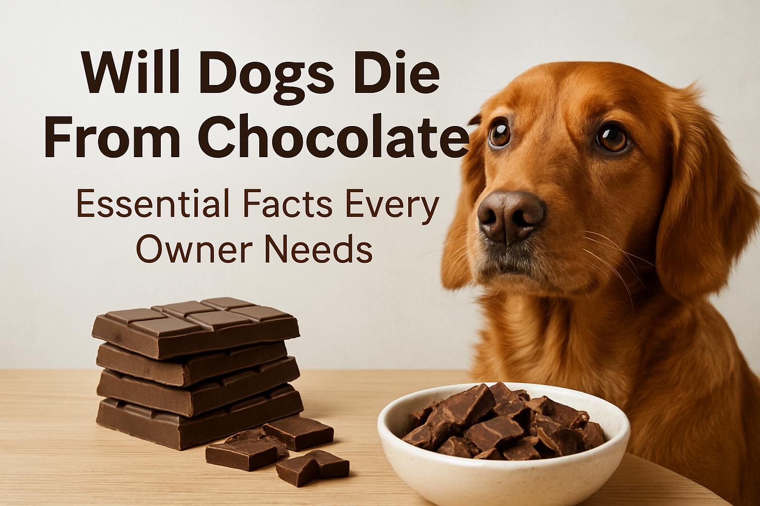 will dogs die from chocolate