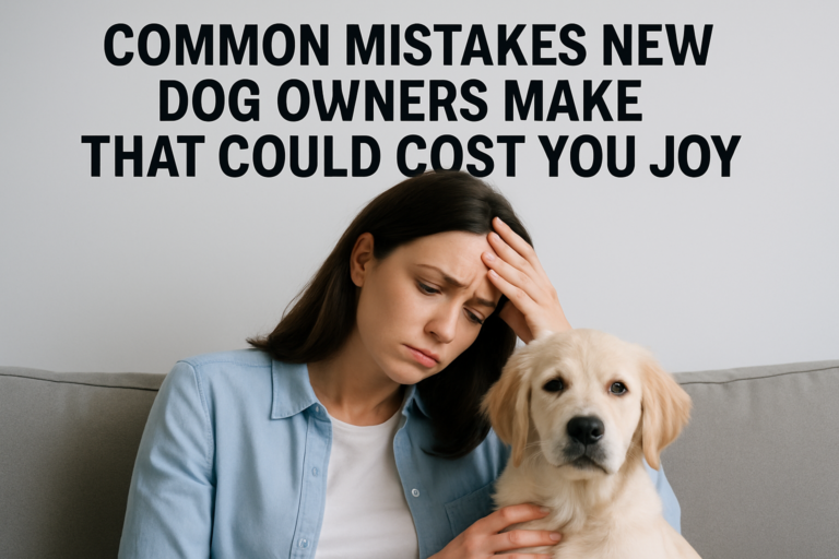 Common Mistakes New Dog Owners Make