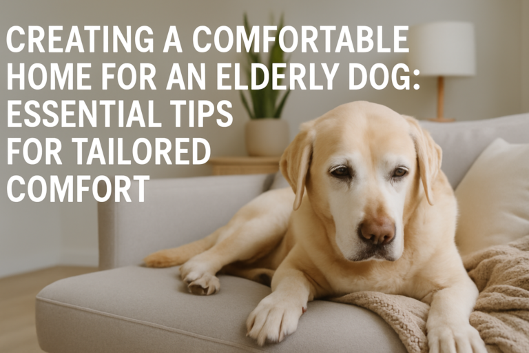 Creating a Comfortable Home for an Elderly Dog