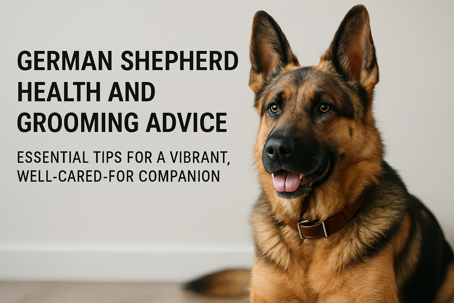 German Shepherd Health and Grooming Advice