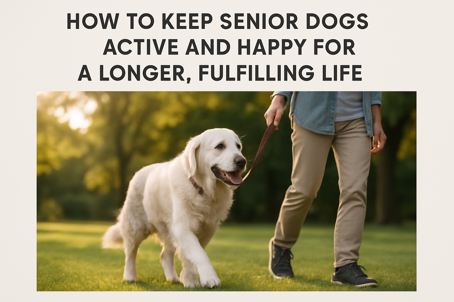 How to Keep Senior Dogs Active and Happy