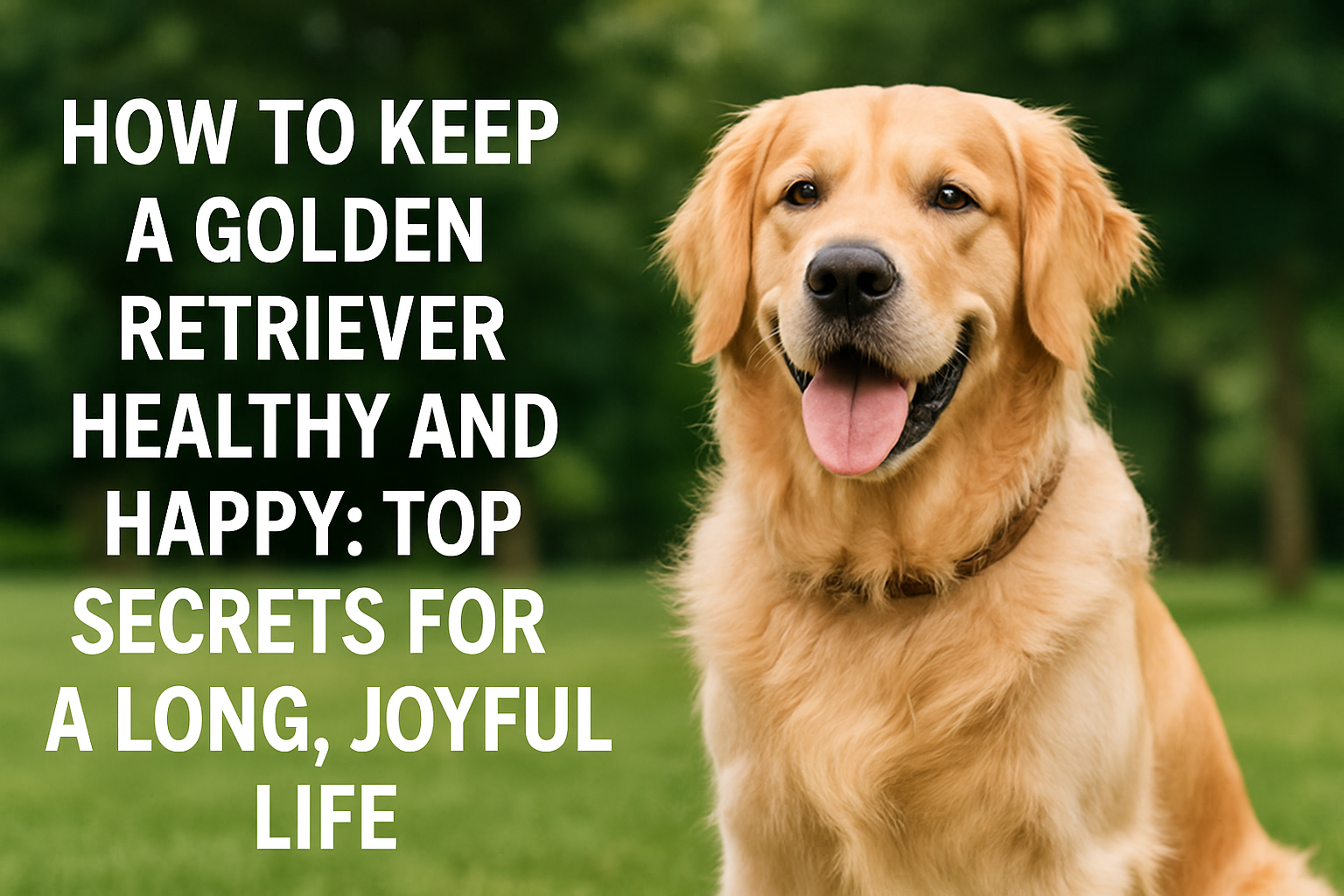How to Keep a Golden Retriever Healthy and Happy