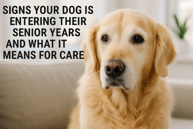 Signs Your Dog Is Entering Their Senior Years