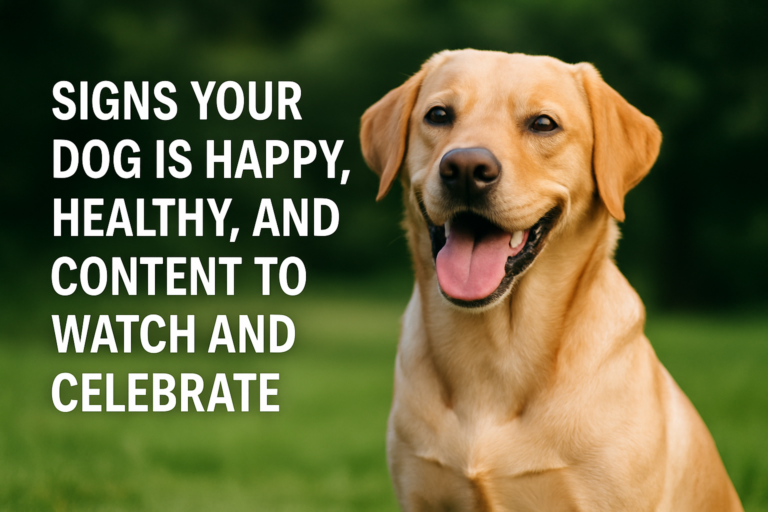 Signs Your Dog Is Happy, Healthy, and Content
