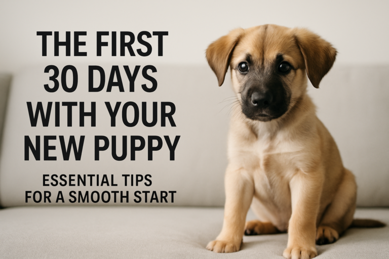 The First 30 Days With Your New Puppy