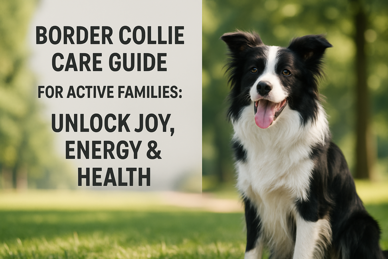 Border Collie Care Guide for Active Families