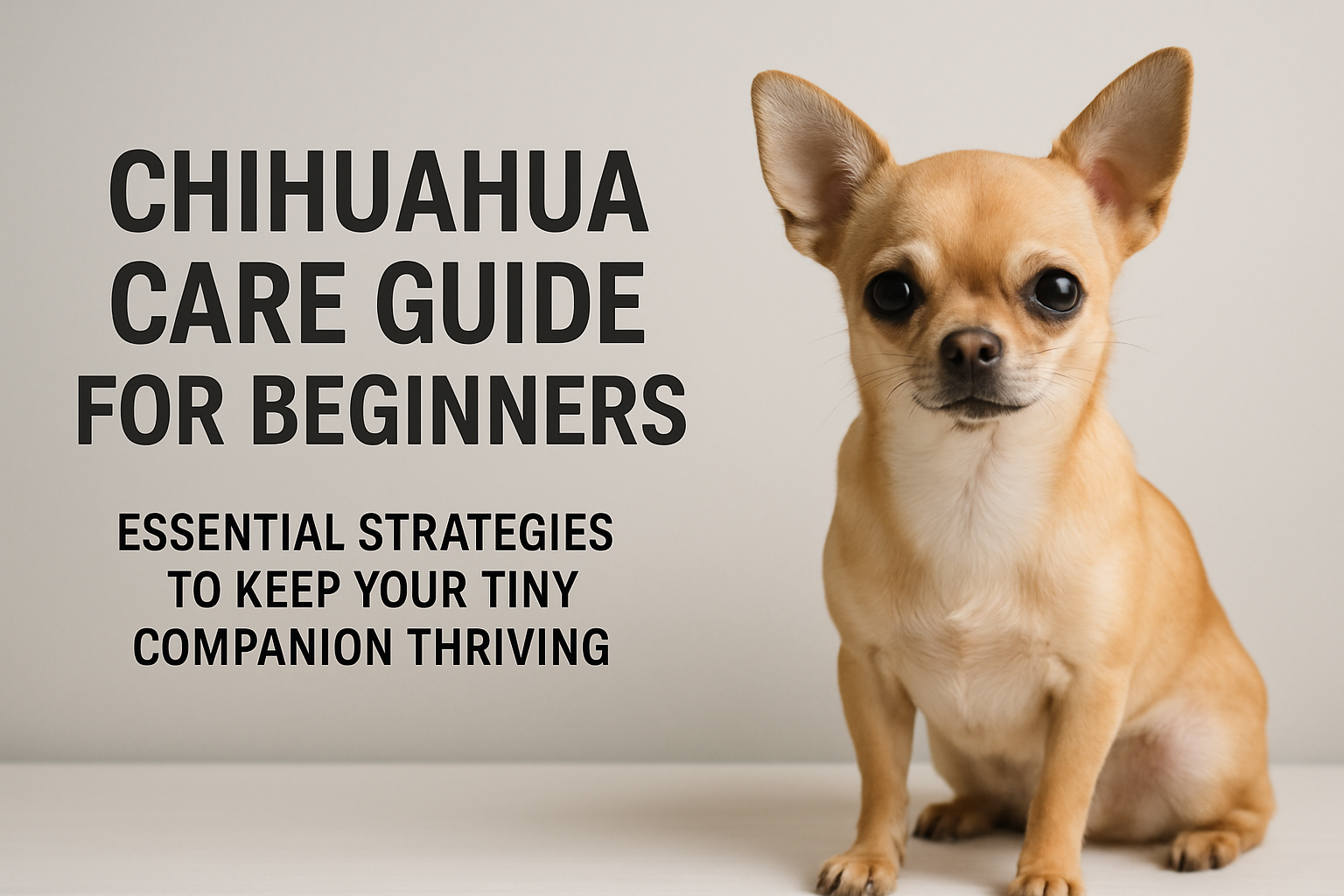 Chihuahua Care Guide for Beginners