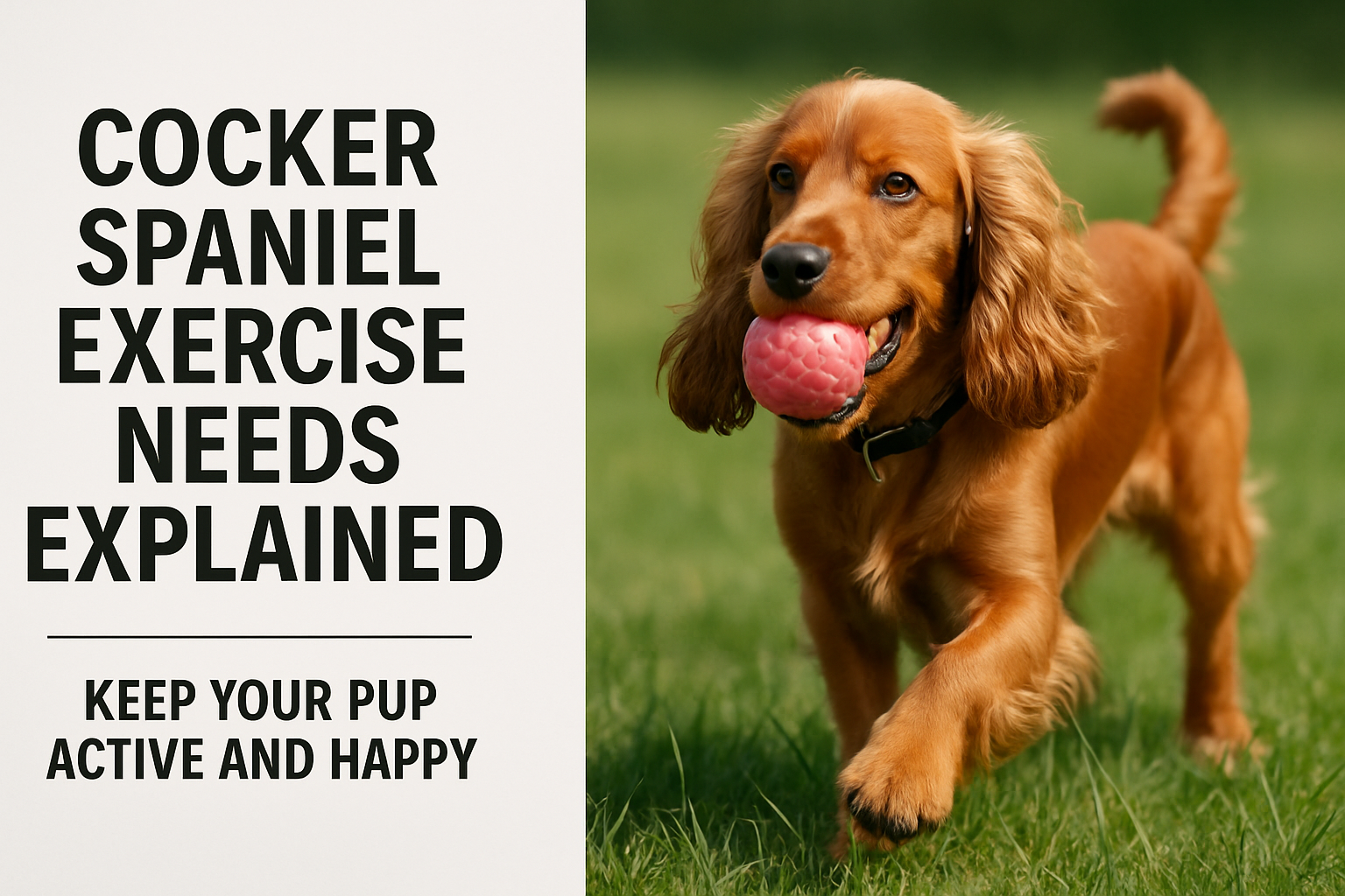 Cocker Spaniel Exercise Needs Explained