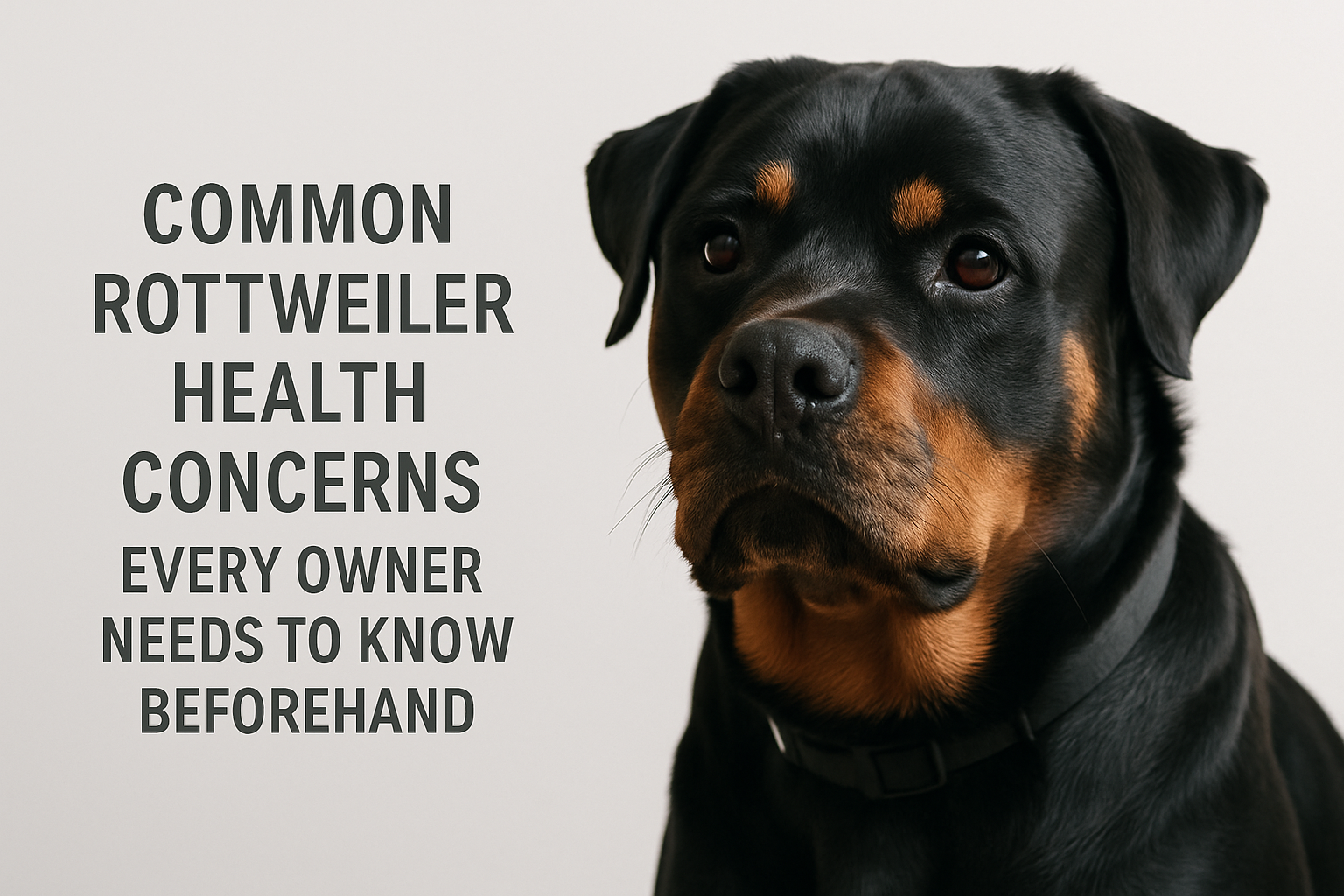 Common Rottweiler Health Concerns