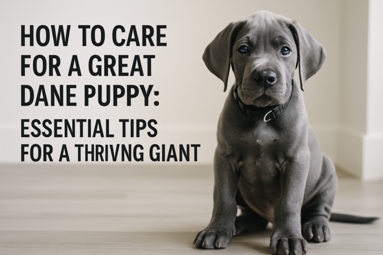 How to Care for a Great Dane Puppy