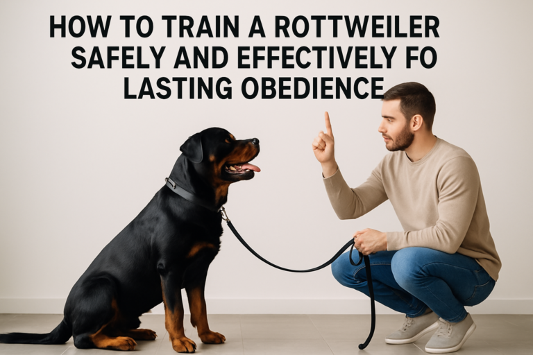 How to Train a Rottweiler Safely and Effectively